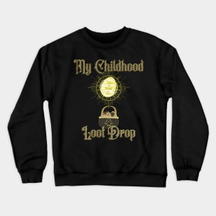 My Childhood Loot Drop Golden Easter Egg Design Crewneck Sweatshirt